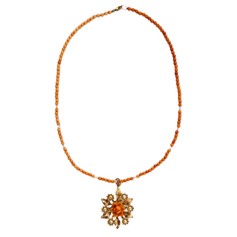 coral story necklace