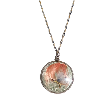 Victorian Convex Butterfly Pendant
